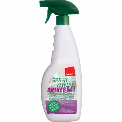 Спрей для чистки ванн Sano Spray & Wipe Универсальный для любых поверхностей 750 мл (7290000292915)