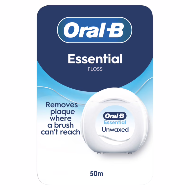 Зубная нить Oral-B Essential Floss Невощеная 50 м (8006530046152)