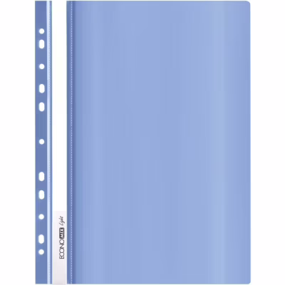 Папка-скоросшиватель Economix А4 Light с перфорации, синяя (E38504-02)