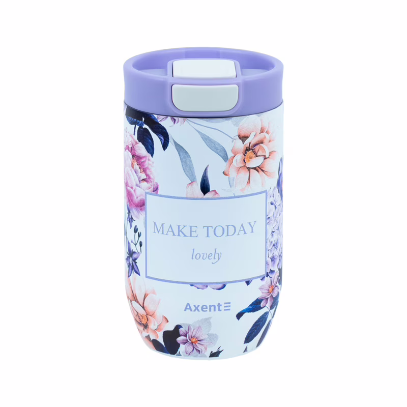 Термокружка Axent 350 мл Violet Whispers (8721-10-A)