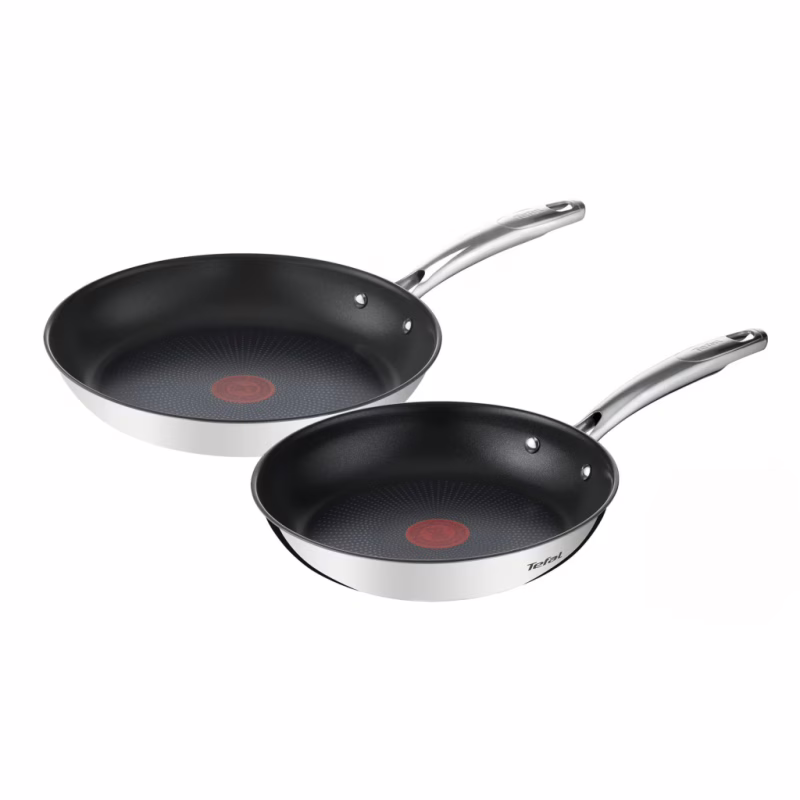 Набор сковородок Tefal Duetto+, 2шт, 24/28см, нержавіюча сталь (G732S255)