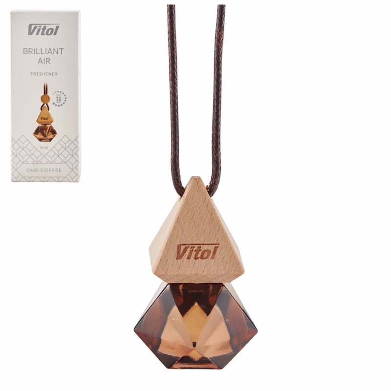Ароматизатор для автомобіля VITOL Brilliant Air Oud Coffee 8мл (VBA03)