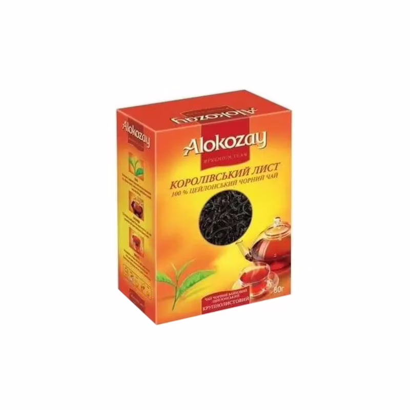 Чай Alokozay чорний Королівський крупнолистовий 80 г (4820229041563)