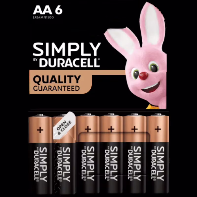 Батарейка Duracell LR6/AA блістер — 6 шт.