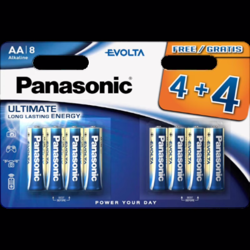 Батарейка Panasonic Evolta Ultimate LR6 (AA) Alkaline 8 шт.