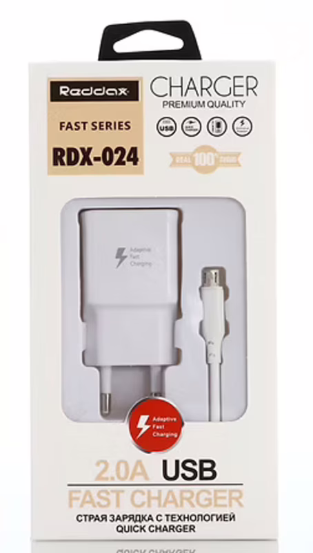 Сетевое зарядное устройство REDDAX RDX-024 15W (Type-C), White
