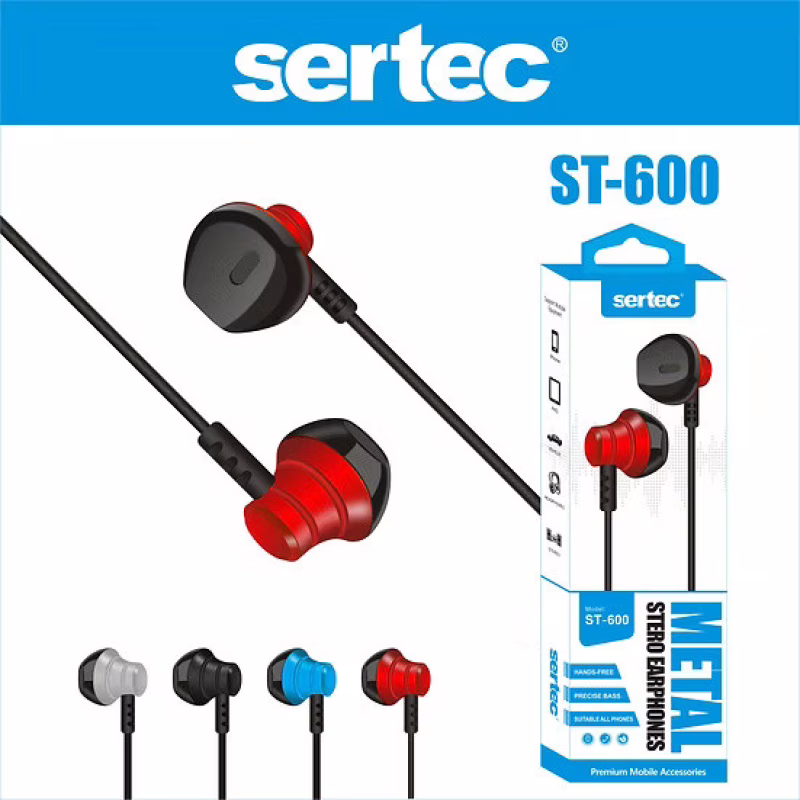 Проводные наушники SERTEC ST-600, черные