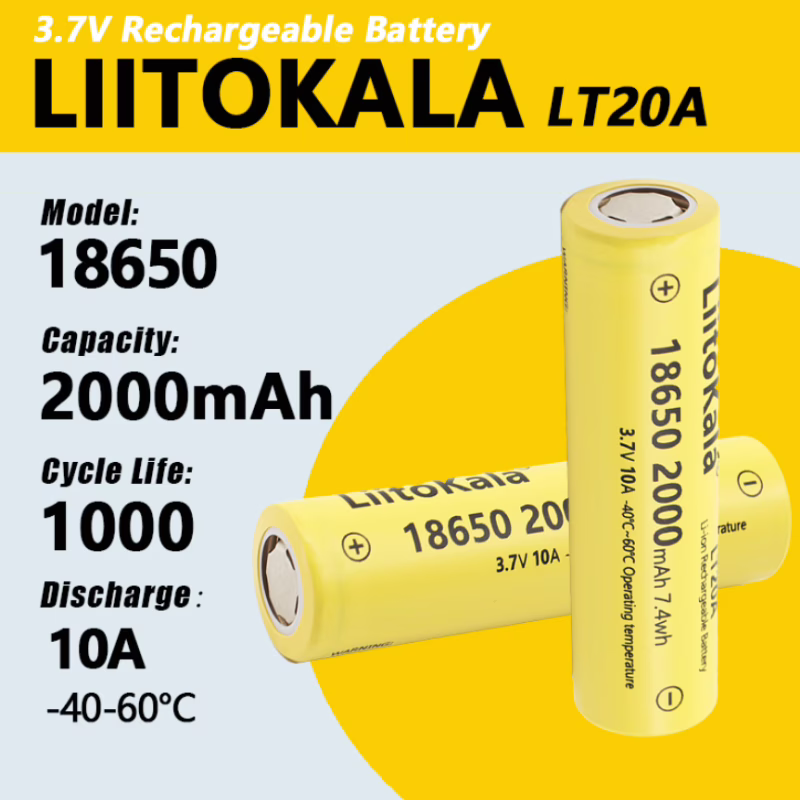 Аккумулятор LiitoKala 18650 LT20A Li-ion 2000mAh