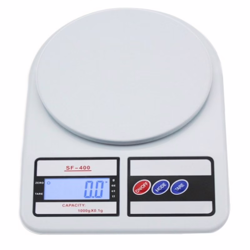 Кухонные электронные весы SF-400, до 10 кг, подсветка, питание 2×AA