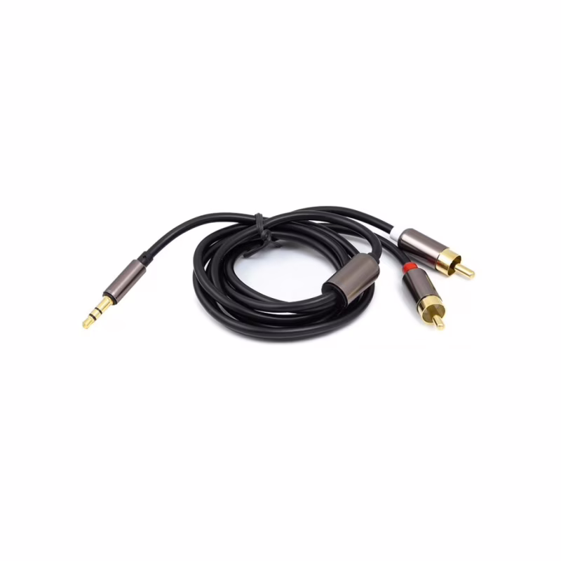 Кабель мультимедийный 3.5mm M to 2xRCA 1.0m PowerPlant (CA912834)