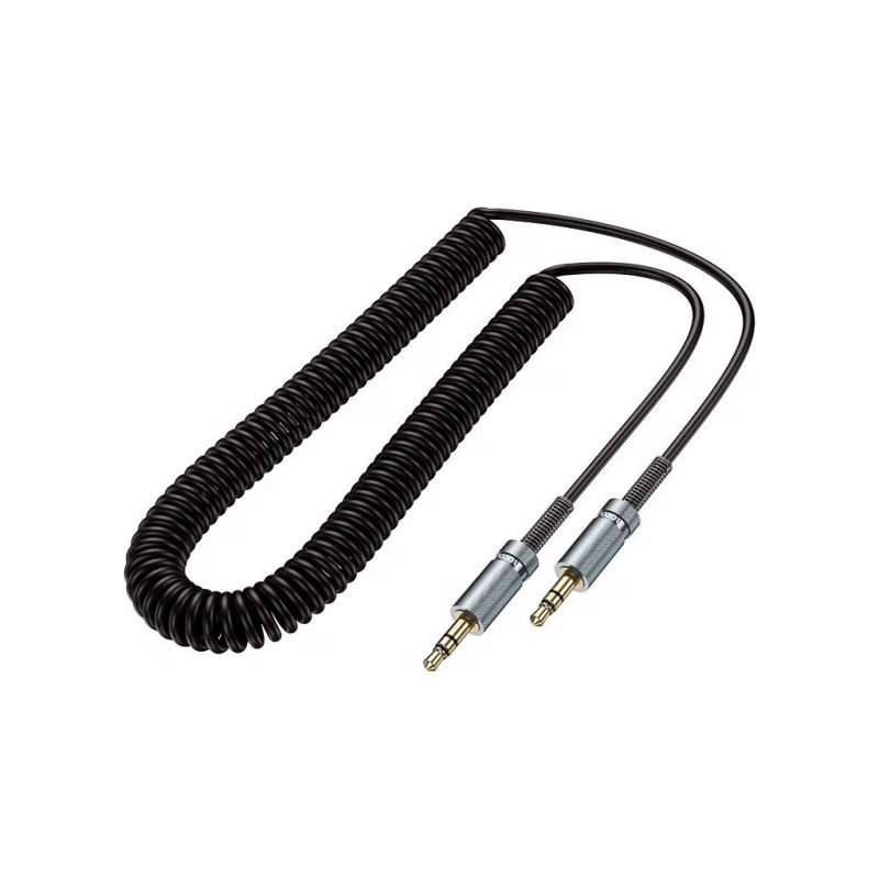 Кабель мультимедійний 3.5mm M to 3.5mm M 3.0m Black HOCO (6942007631235)