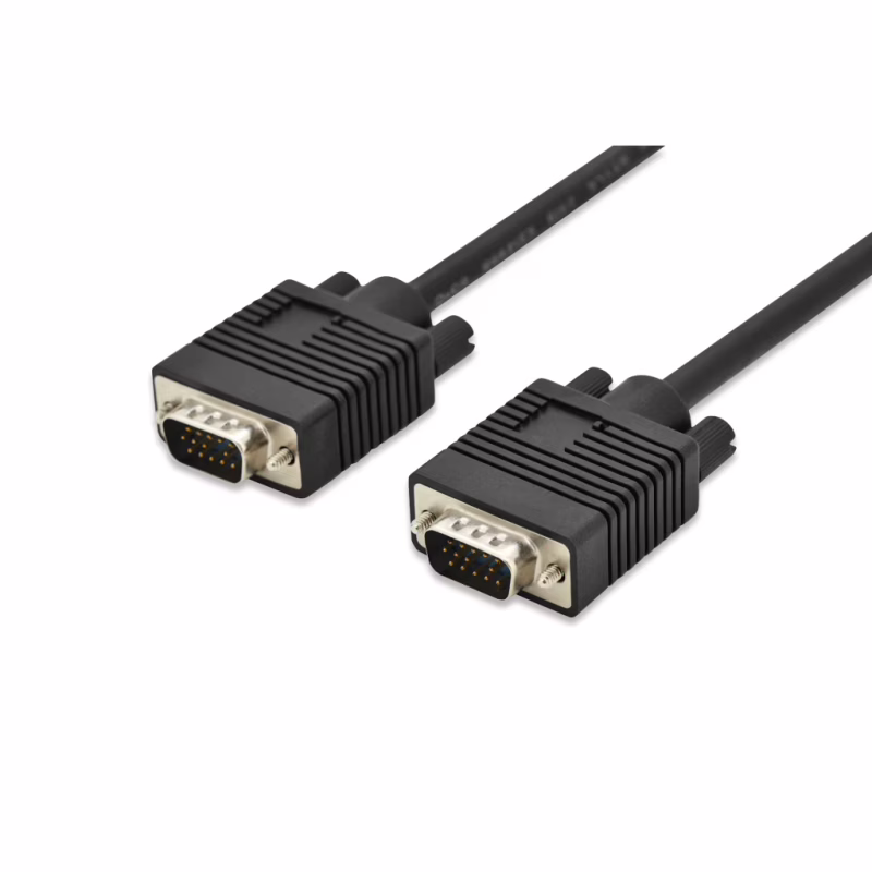 Кабель мультимедийный VGA M to VGA M 3.0m black Digitus (AK-310103-030-S)