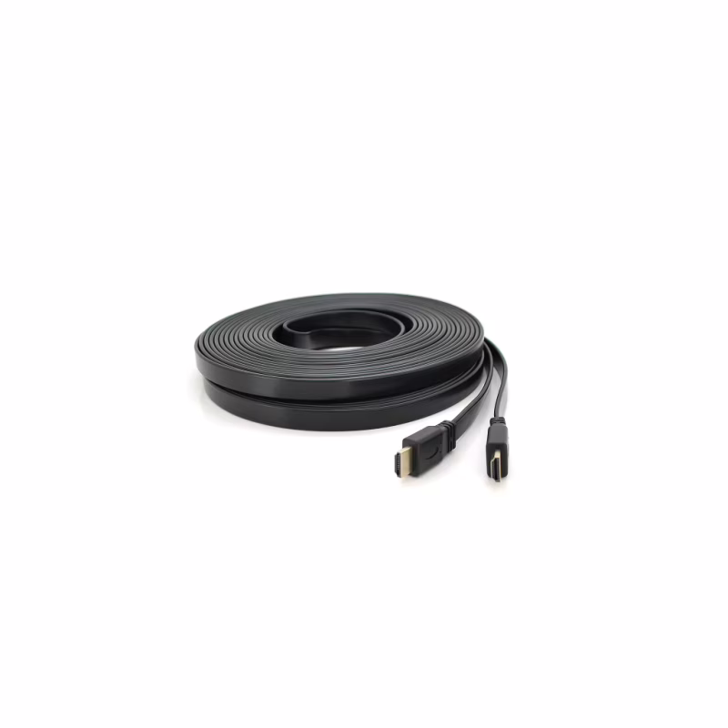 Кабель мультимедійний HDMI M to HDMI M 15.0m V1.4 black Merlion (YT-HDMI(M)/(M)SLIM-15m/06971)