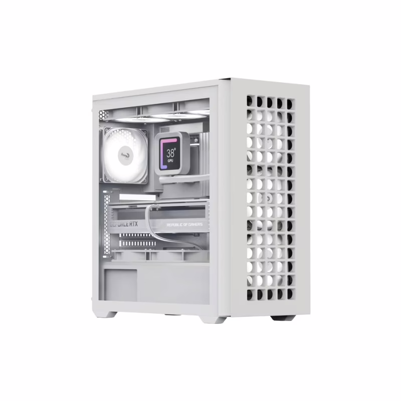 Корпус для ПК AeroCool D502A-G-WT-v1 White (ACCM-DS02043.21)