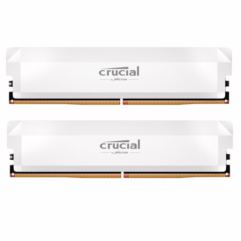 Модуль памяти для компьютера DDR5 64GB (2x32GB) 6400 MHz Pro Overclocking White Micron (CP2K32G64C40U5W)