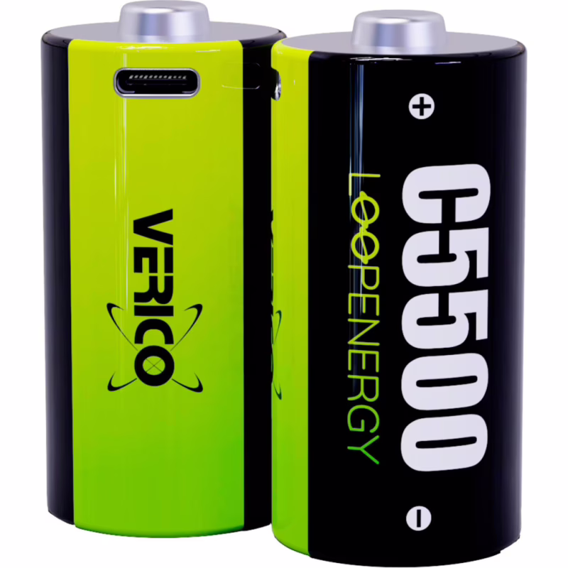 Аккумулятор Verico C/R14 USB Type-C 3700mAh 1.5V Li-ion * 2 (LoopEnergy) (1BTOV-A4N0A2-NN)