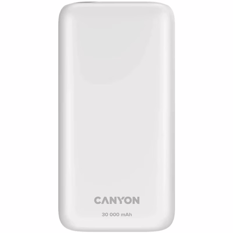 Батарея універсальна Canyon PB-301 30000mAh PD/20W, QC/3.0 (CNE-CPB301W)