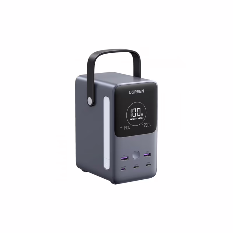 Батарея універсальна Ugreen 48000mAh 300W PD/3.1, зарядка 140W, Led лампа (25286)