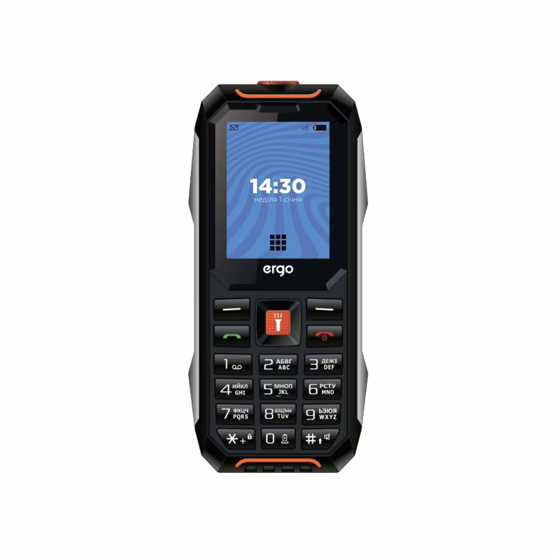Мобильный телефон Ergo E182 Black Orange