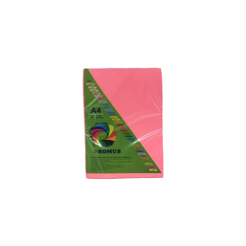 Бумага Romus A4 80 г/м2 100sh Neon pink (R50720)