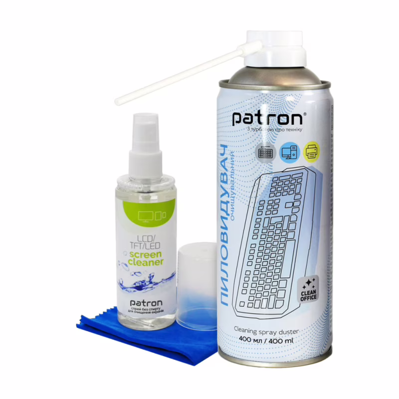 Универсальный чистящий набор Patron spray duster 400ml F3-020 + Screen spray F3-022 (CS-PN-BUNDL-11)