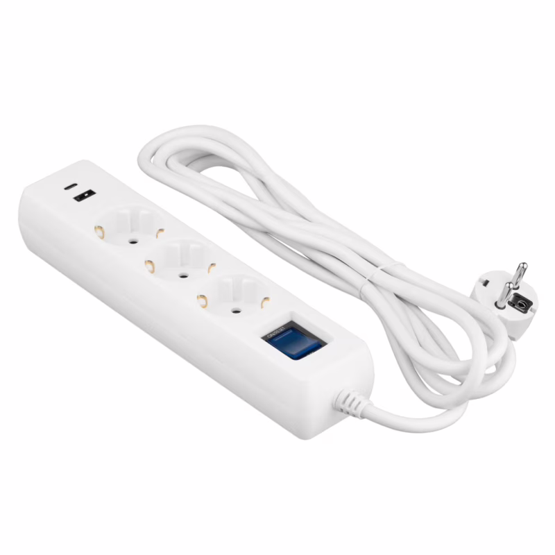 Сетевой удлинитель 2E 2E-SP315M3USBWH