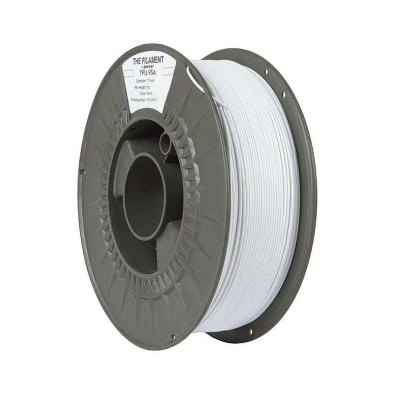 Пластик для 3D-принтера The Filament TPU-95A 1.75mm 1kg WHITE (TF-24132)
