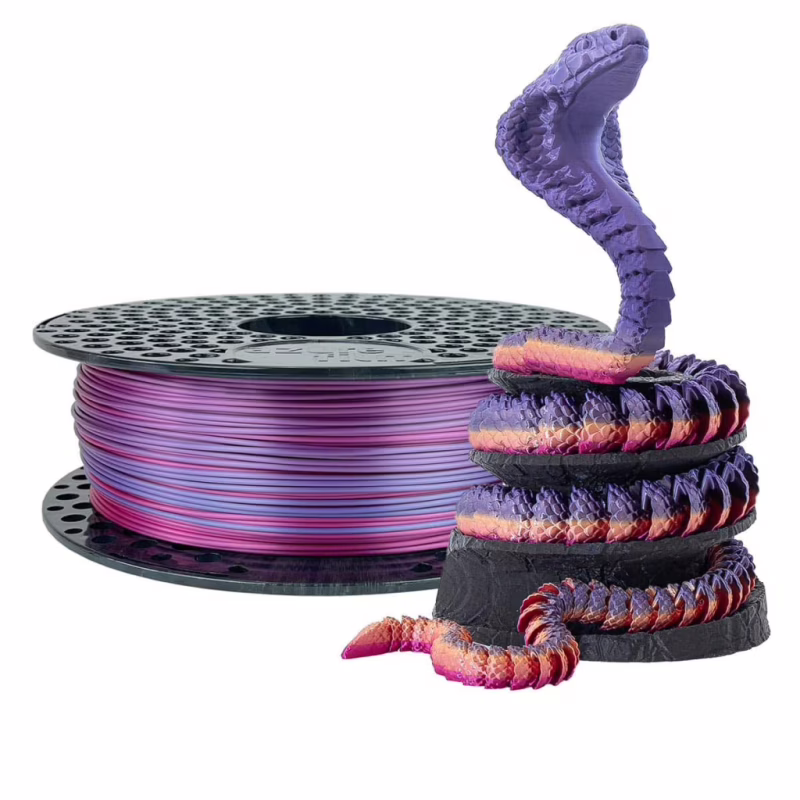 Пластик для 3D-принтера AzureFilm PLA SILK 1,75mm 1kg Rainbow Candy (FL171-3461)