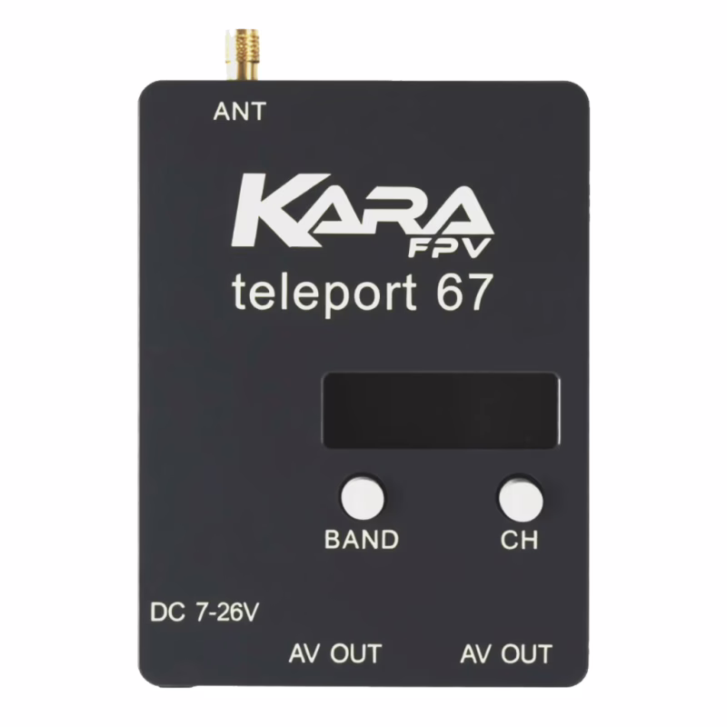 Видеоприемник (VRX) KaraFPV Teleport67 6.1G-7.2G (RX6704)