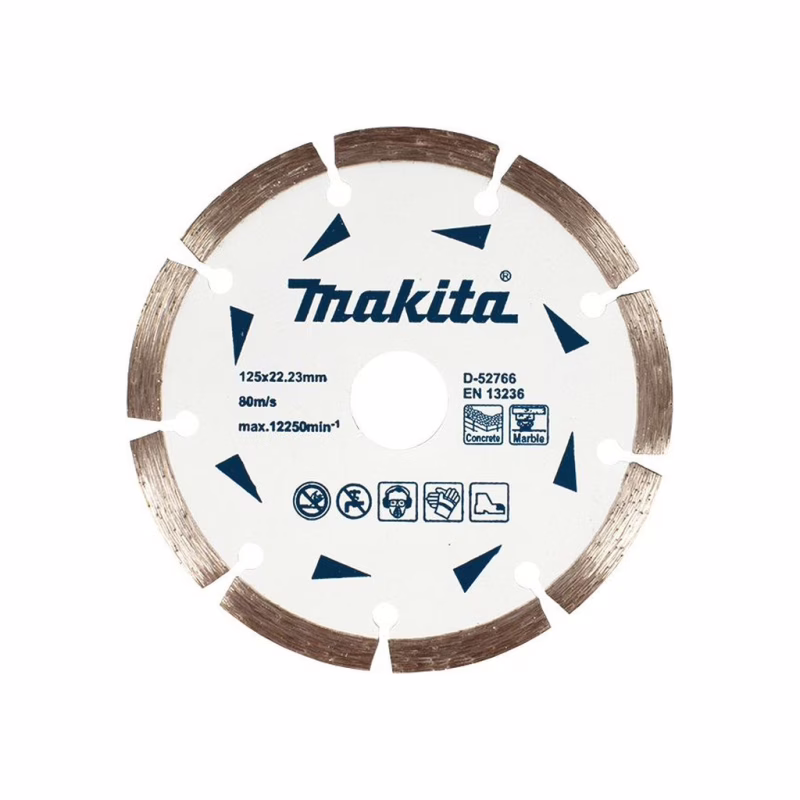 Круг отрезной Makita алмазный по бетону и мрамору сегмент 125x22.23 мм (D-52766)