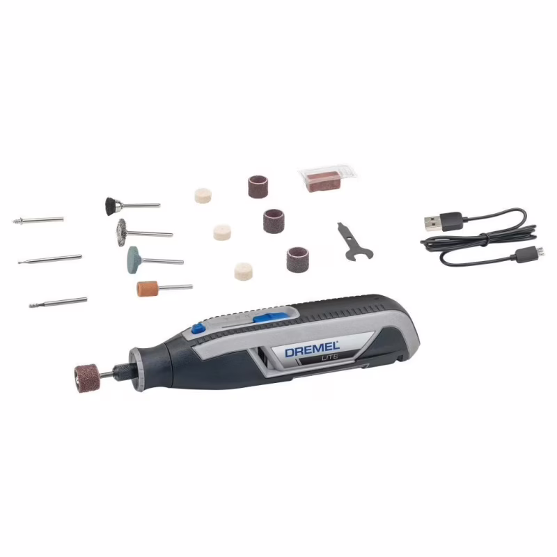 Гравер Dremel 7760-15 3.6V, 2Ah, 8000-25000об/мин, 15 насадок, 195см (F.013.776.0JA)