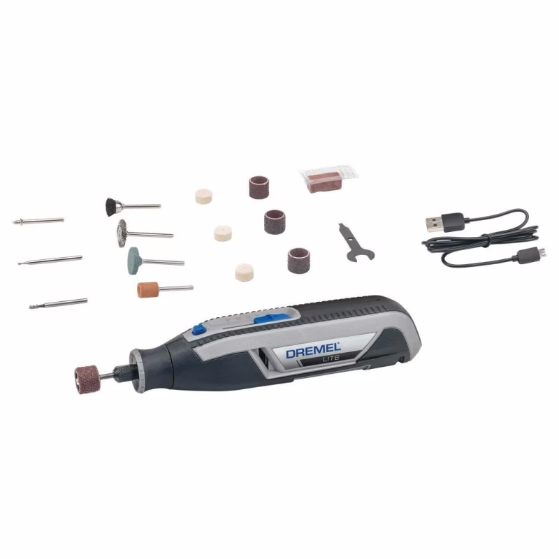 Гравер Dremel 7760-15 3.6V, 2Ah, 8000-25000об/мин, 15 насадок, 195см (F.013.776.0JA)