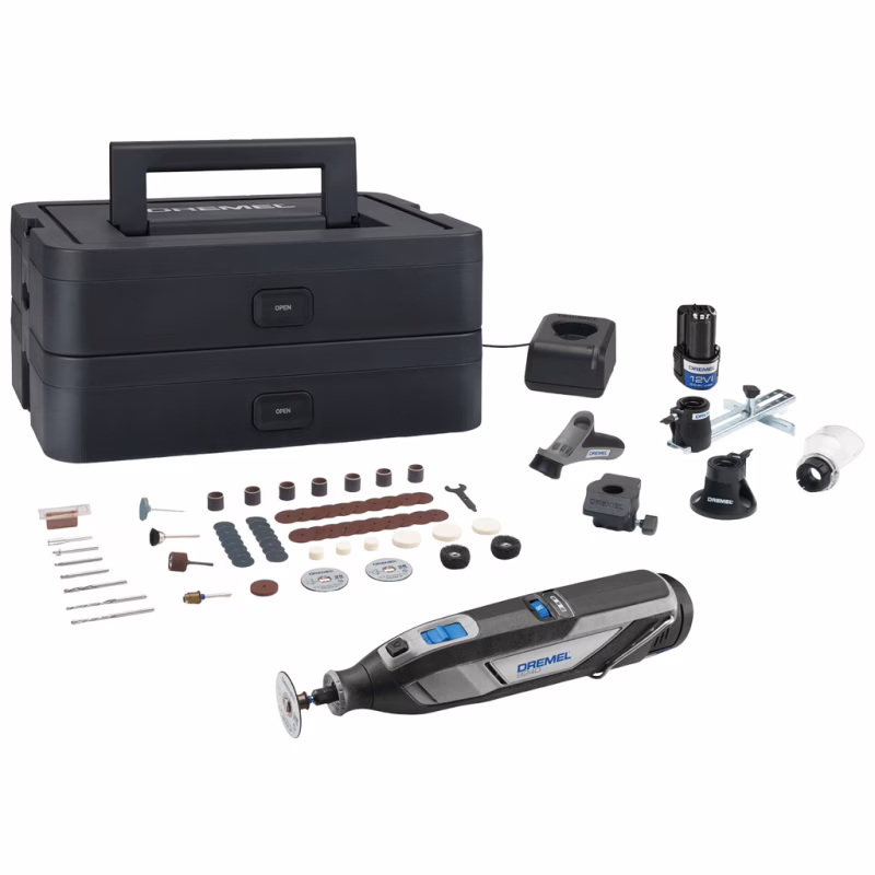 Гравер Dremel 8240 5/65 Platinum+ 12V, 2х2Ah, 5000-35000об/мин, 65 насадок ЗУ, кейс 0.66кг (F.013.824.0JP)