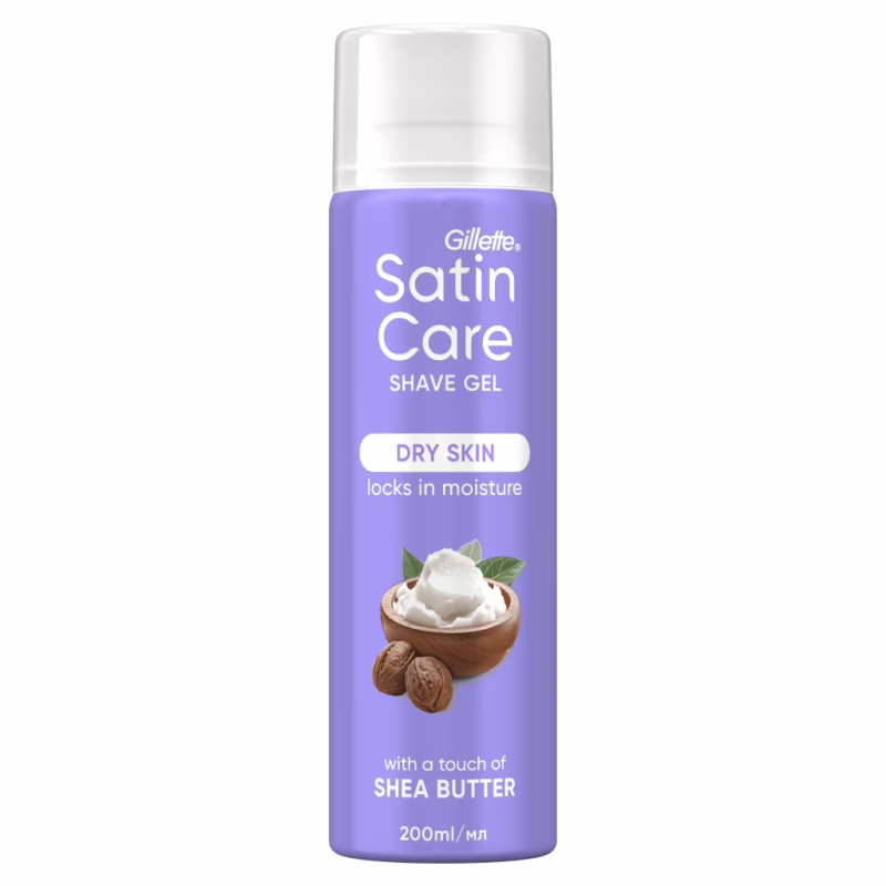 Гель для бритья Satin Care Shea Butter Silk Для сухой кожи 200 мл (7702018012466)