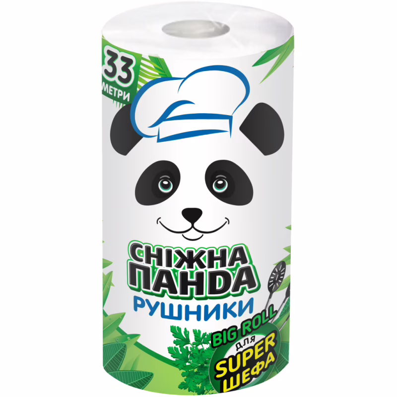 Бумажные полотенца Сніжна Панда Big Roll 2 слоя 1 рулон (4823019010978)