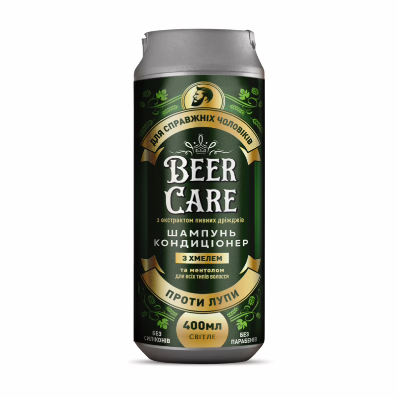 Шампунь Beer Care С хмелем и ментолом Против перхоти 400 мл (4820164641965)