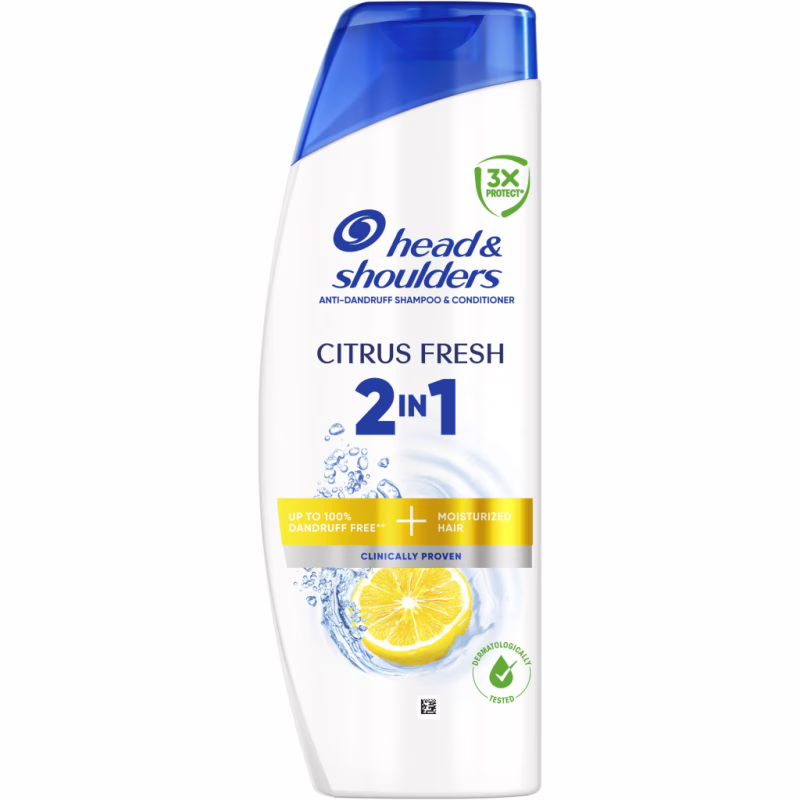 Шампунь Head & Shoulders 2 в 1 Против перхоти Цитрусовая свежесть 400 мл (8006530305372)
