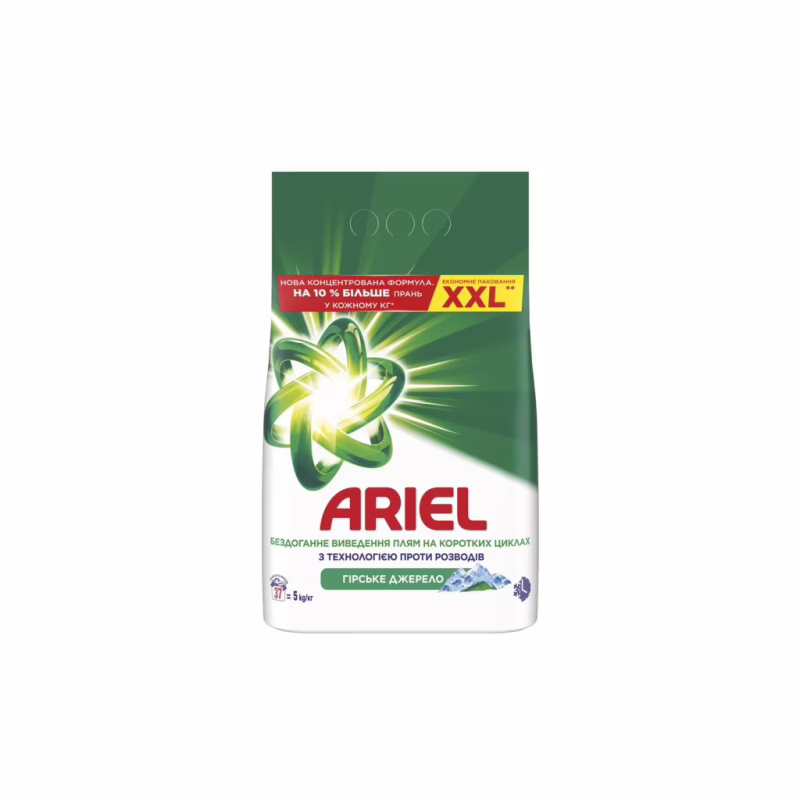 Пральний порошок Ariel Гірське джерело 5 кг (8006530178112)