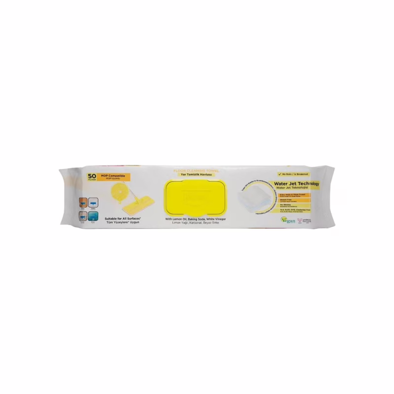Салфетки для уборки Deep Fresh MOP Lemon Влажные для пола 50 шт. (8681554633498)