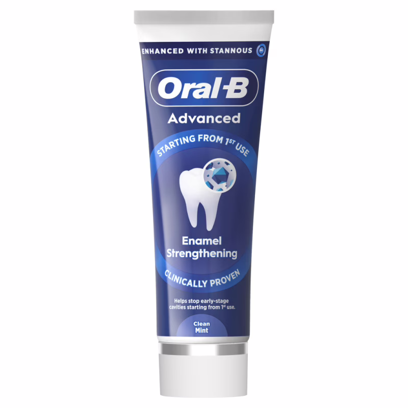 Зубная паста Oral-B Advanced Укрепление эмали Чистая мята 75 мл (8006530090797)