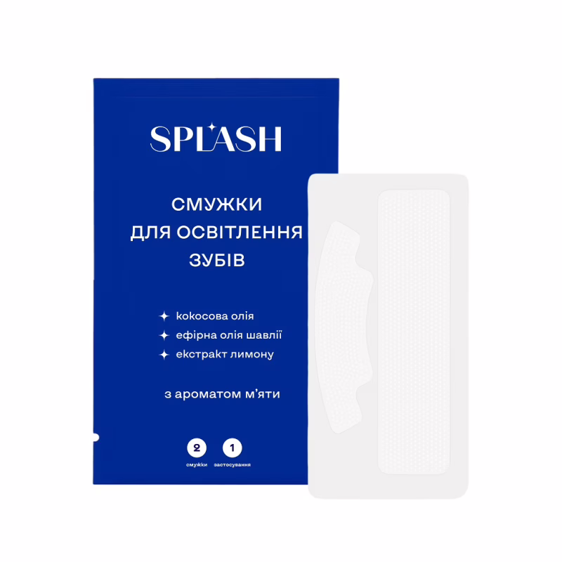 Средство для отбеливания зубов Splash Полоски С ароматом мяты 28 шт. (4820266833060)