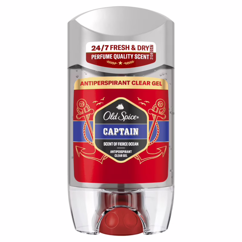 Антиперспірант Old Spice Captain Прозорий гелевий 70 мл (8006530030397)
