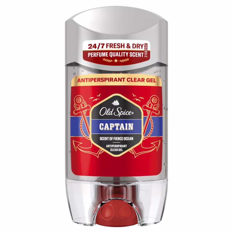 Антиперспирант Old Spice Captain Прозрачный гелевый 70 мл (8006530030397)