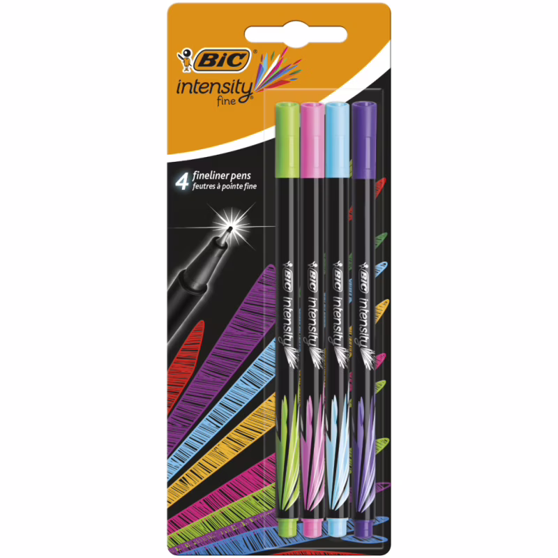 Лайнер Bic Intensity Fun, 4 шт в блистере (bc942076)
