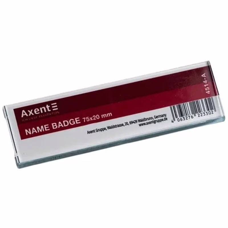 Бейдж Axent акриловый на магните 4514 (75х20 мм) (4514-A)