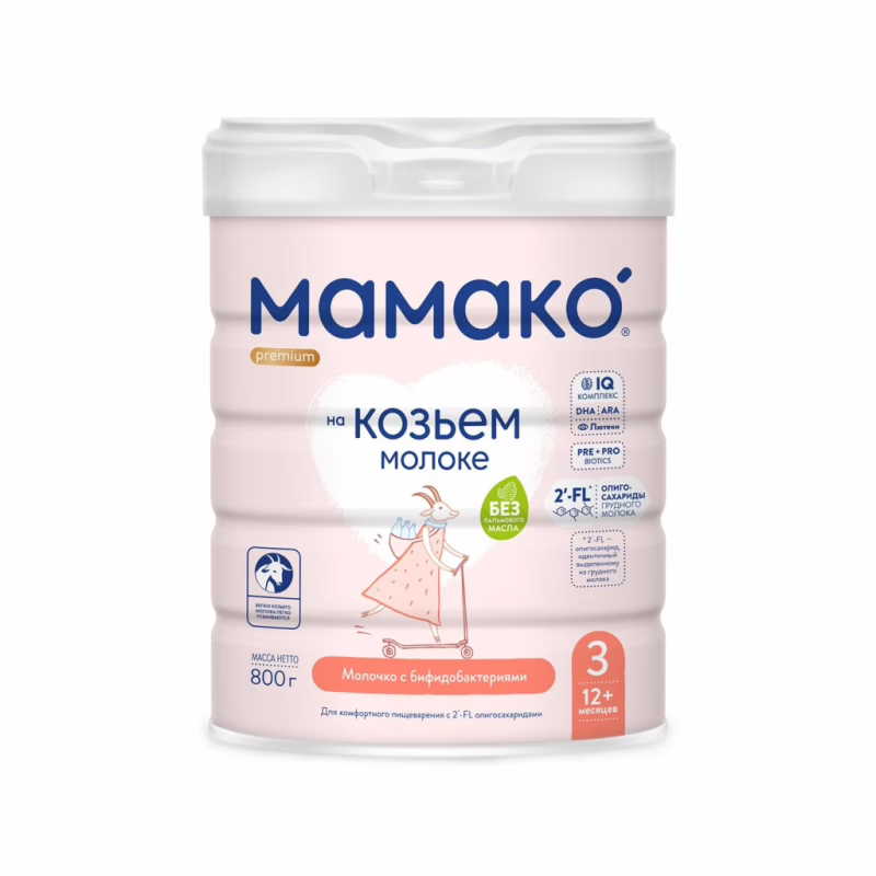 Дитяча суміш MAMAKO 3 Premium з біфідобактер. від 12 міс. 800 г (8437022039152)