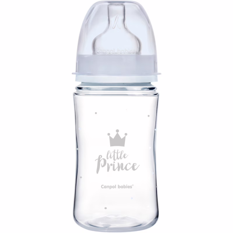 Бутылочка для кормления Canpol babies Royal Baby с широким отверстием 240 мл Синяя (35/234_blu)