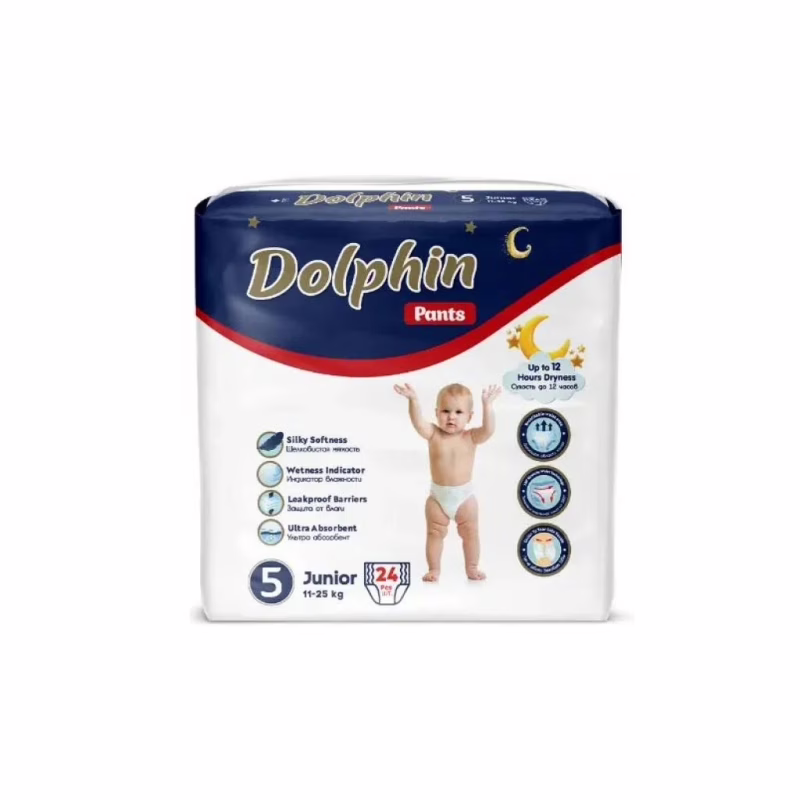Підгузки Dolphin Dolphin 5 junior 11-25 кг 24 шт (8680131207244)