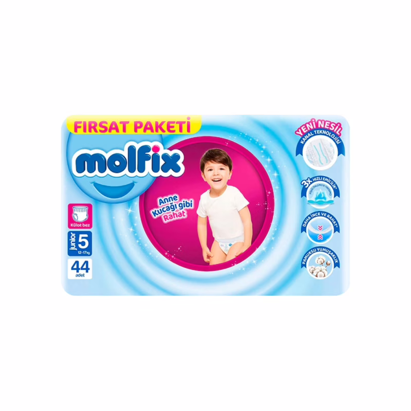 Підгузки Molfix Трусики 5 junior 12-17 кг 44 шт (8690536833276)