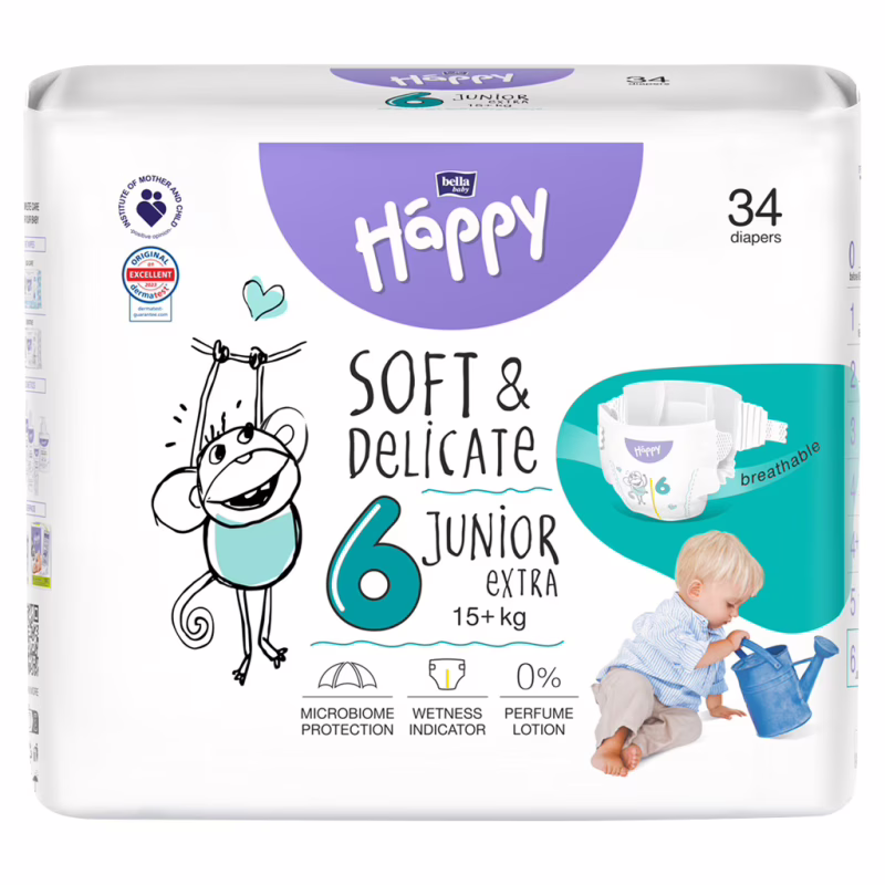 Підгузки Bella Happy 6 Junior Extra 15+ кг 34 шт (5900516605544)